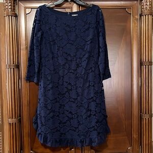 Navy Blue Vince Camuto Lace Dress
